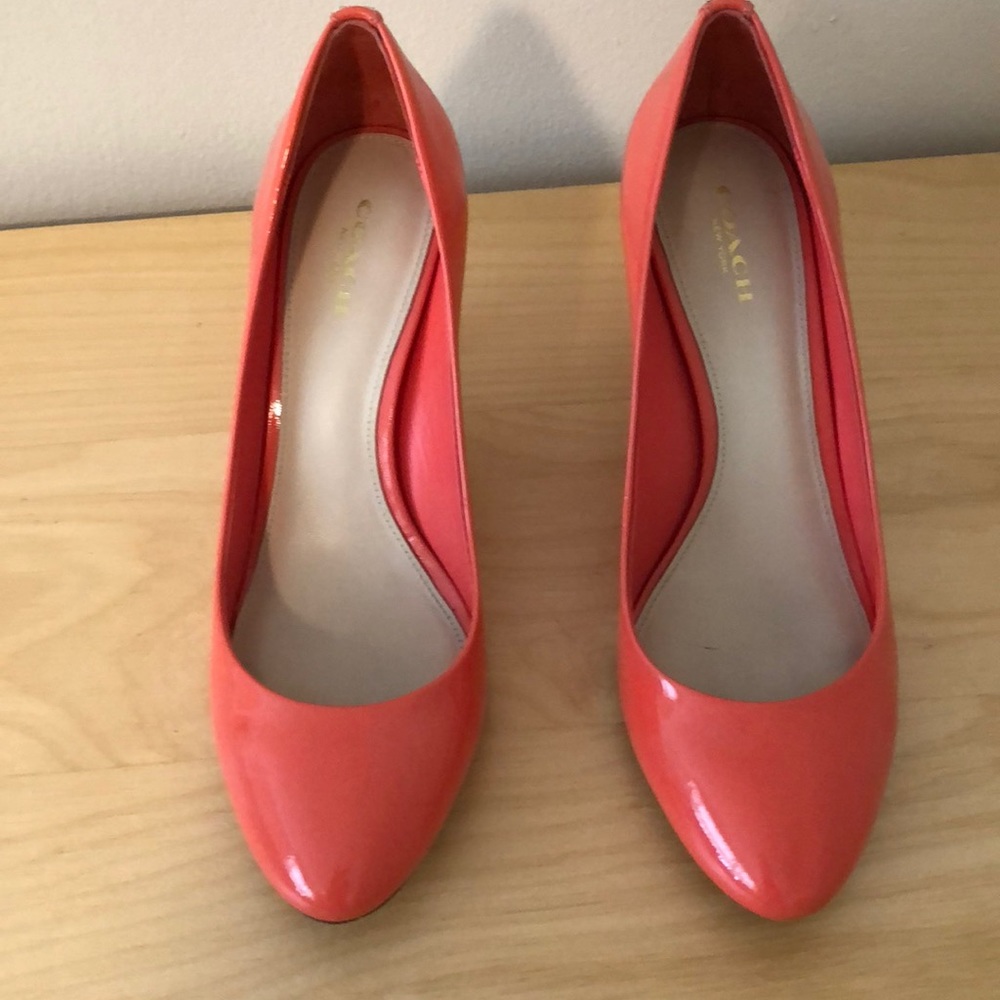 Coach Hot Orange Pumps